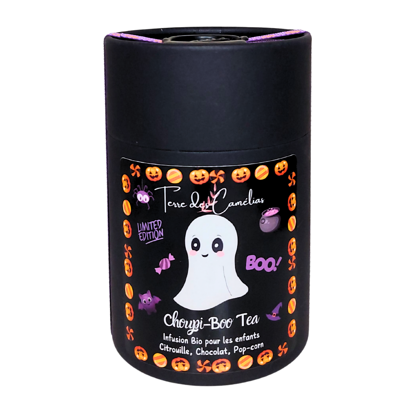 Choupi-Boo Tea bio- Saveur Citrouille Chocolat Pop-corn
