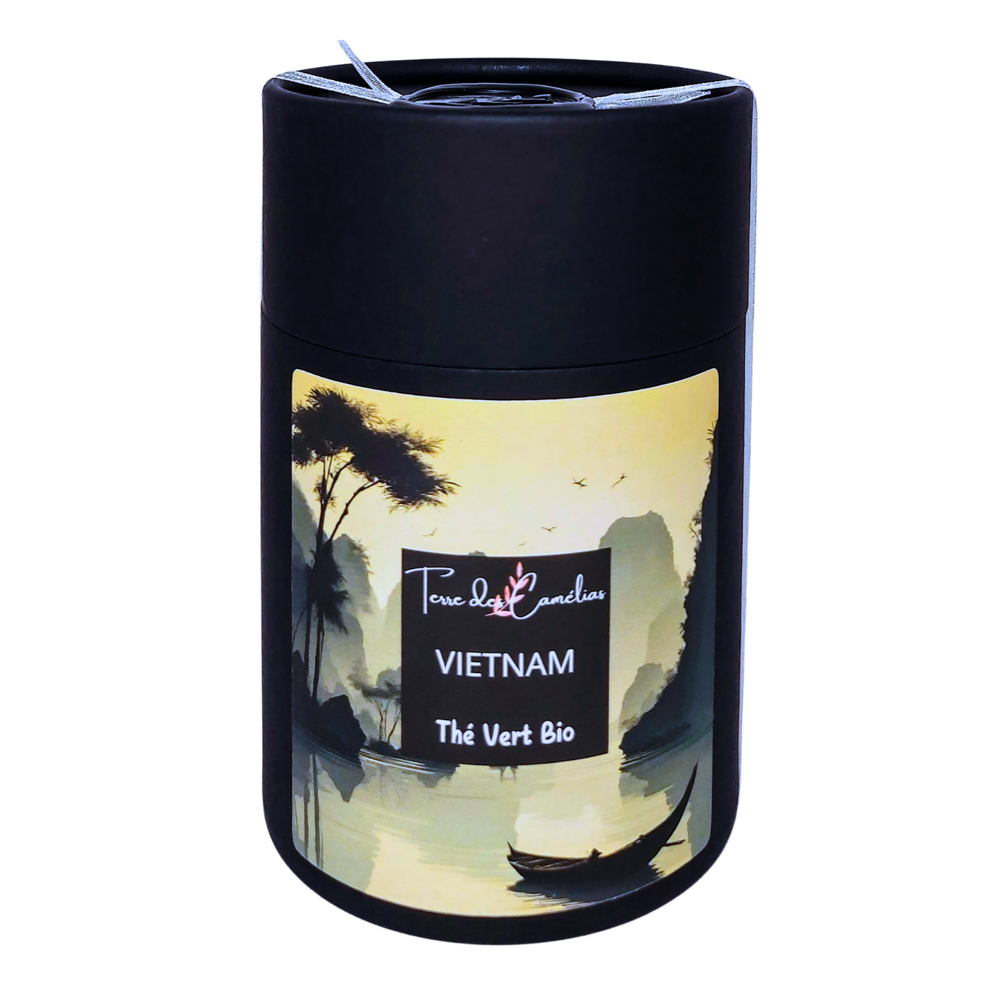 Boîte de thé vert bio du Vietnam en vrac