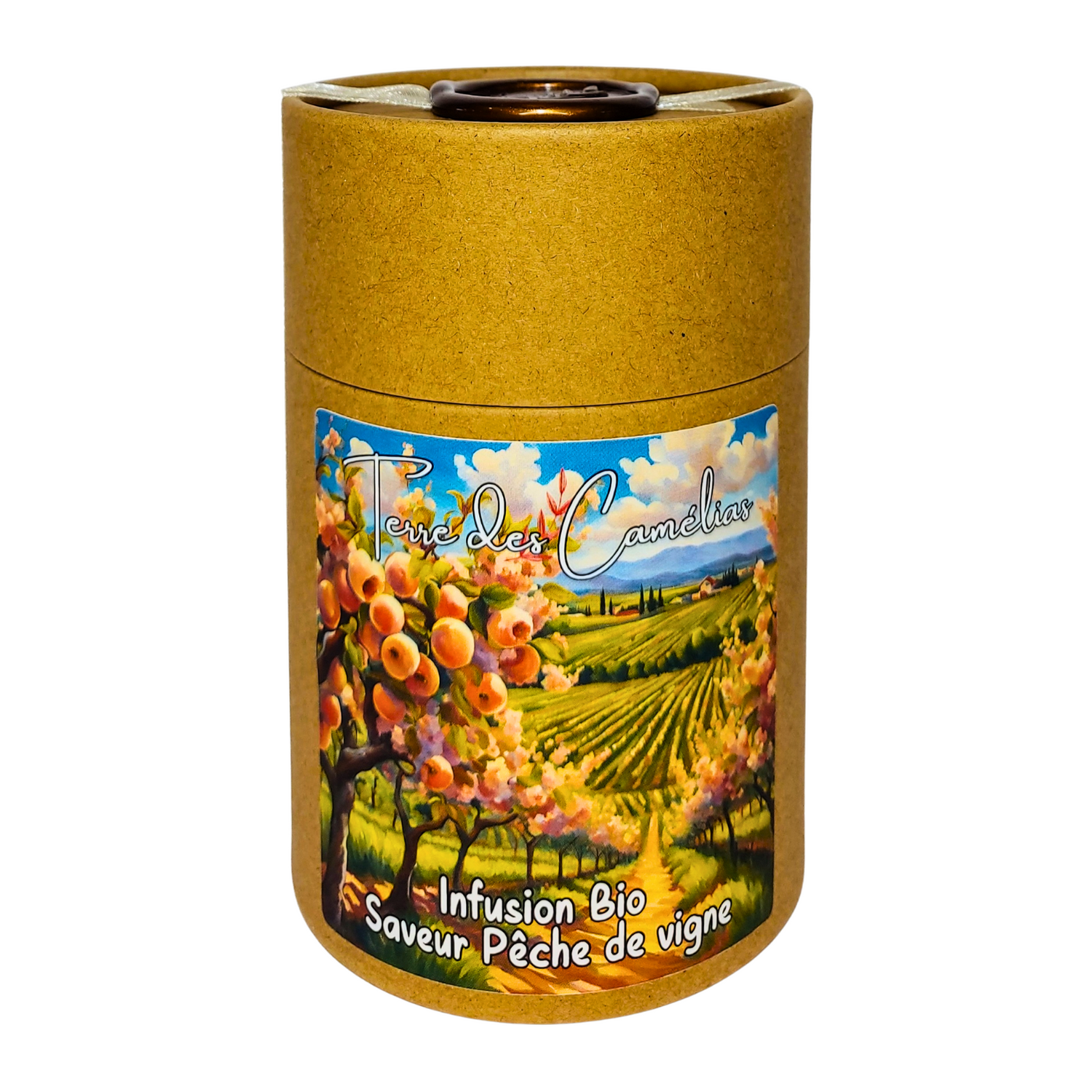Infusion bio pêche de vigne en vrac
